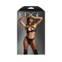 Edge Bralette & Crotchless Panty M/l - Bra Sets