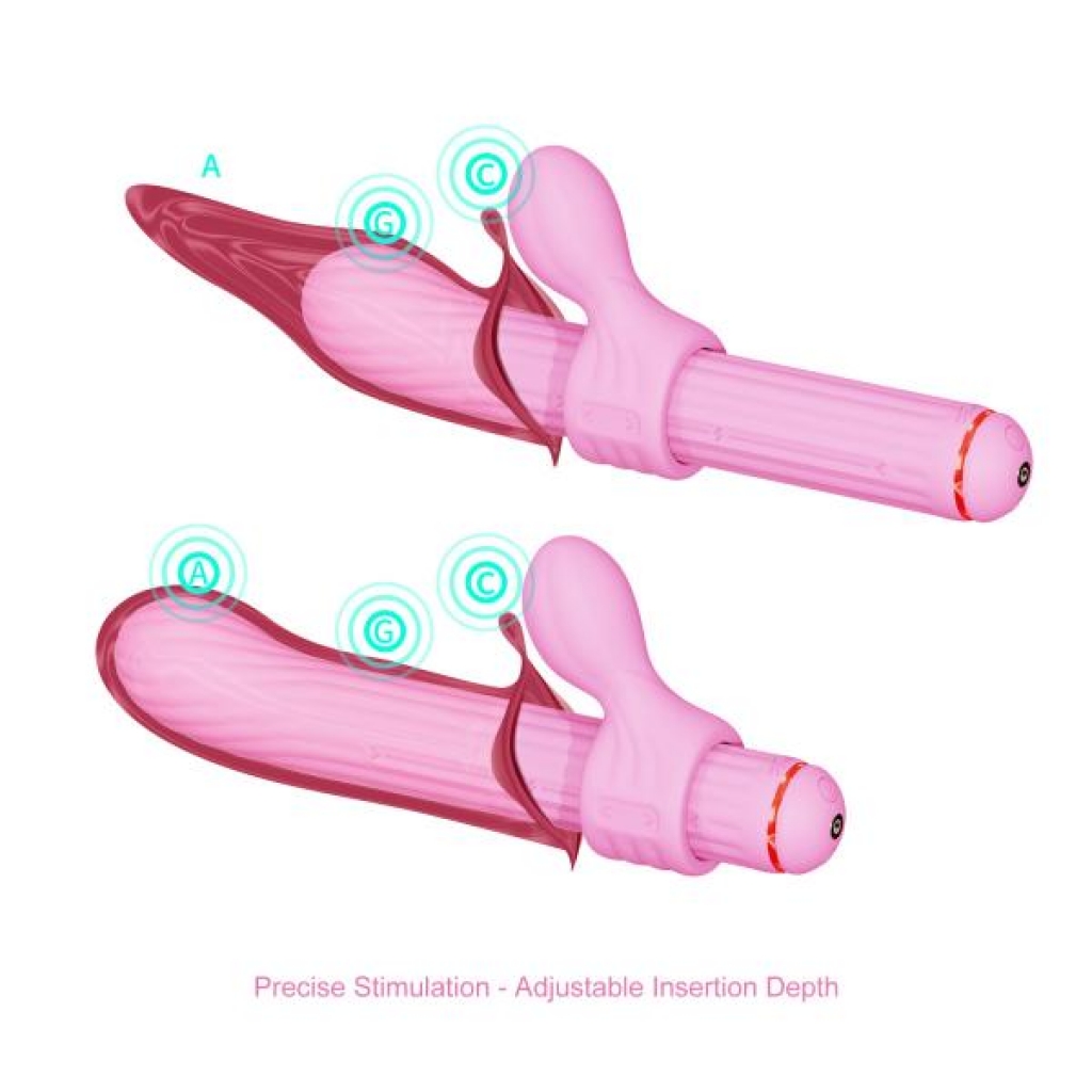 Magic Stick S1 Plus Multi Functioning Vibe Pink (net) - Rabbit Vibrators