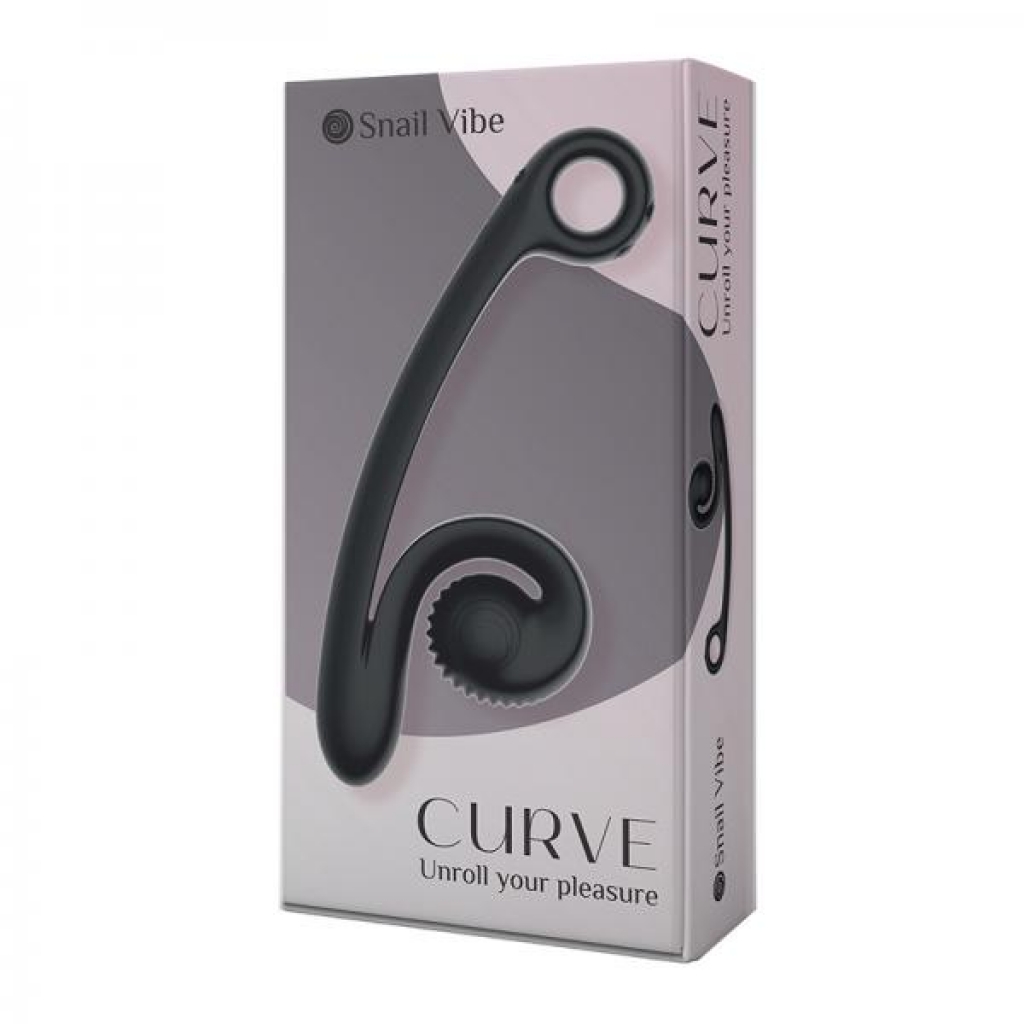 The Snail Vibe Curve Black (net) - Modern Vibrators