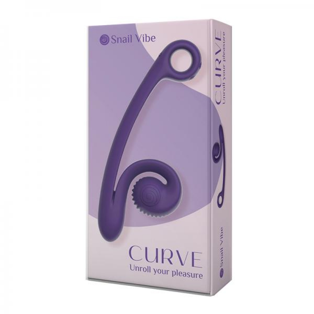 The Snail Vibe Curve Purple (net) - Modern Vibrators