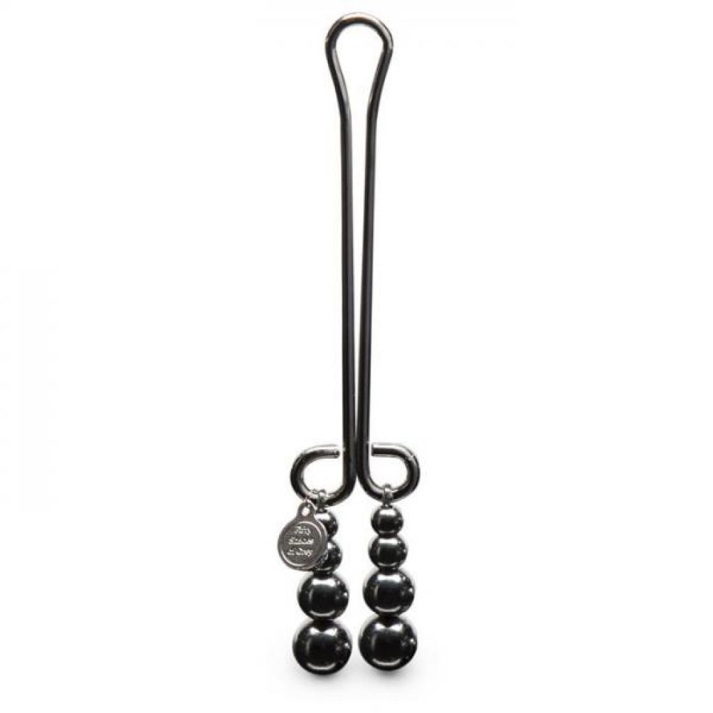 Fifty Shades Darker Just Sensation Beaded Clitoral Clamp - Nipple Clamps