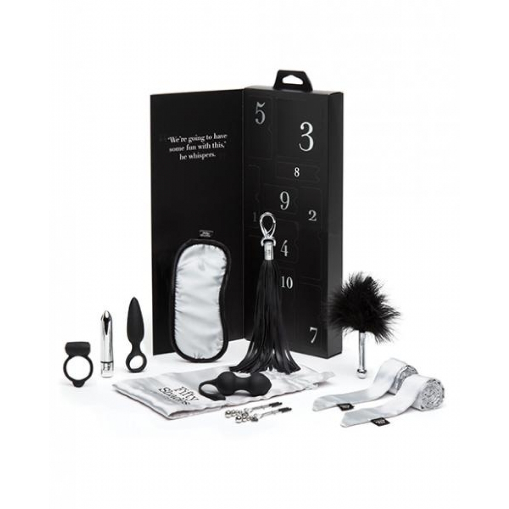 Fifty Shades Of Grey Pleasure Overload 10 Days Of Play Gift Set Black - Kits & Sleeves