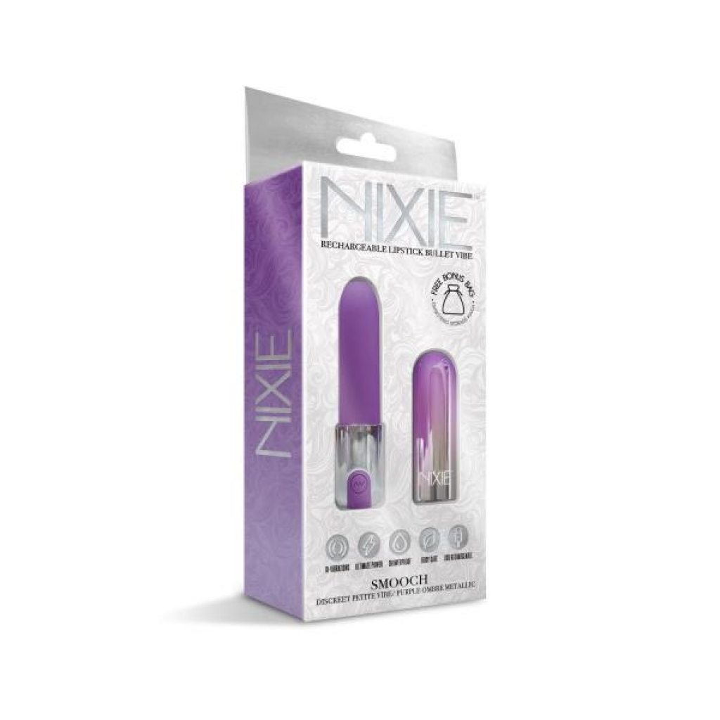 Nixie Lipstick Vibrator Purple Ombre - Bullet Vibrators