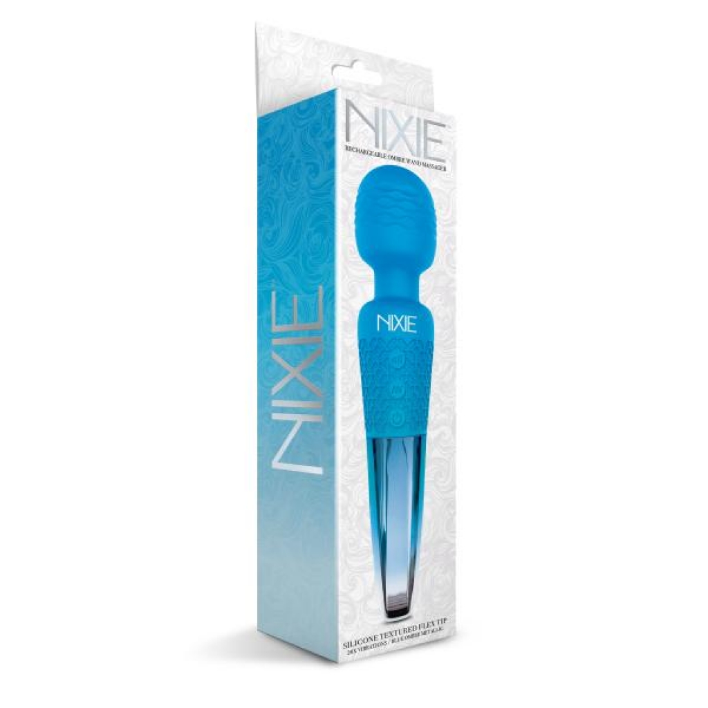 Nixie Wand Massager Blue Ombre Metallic - Body Massagers