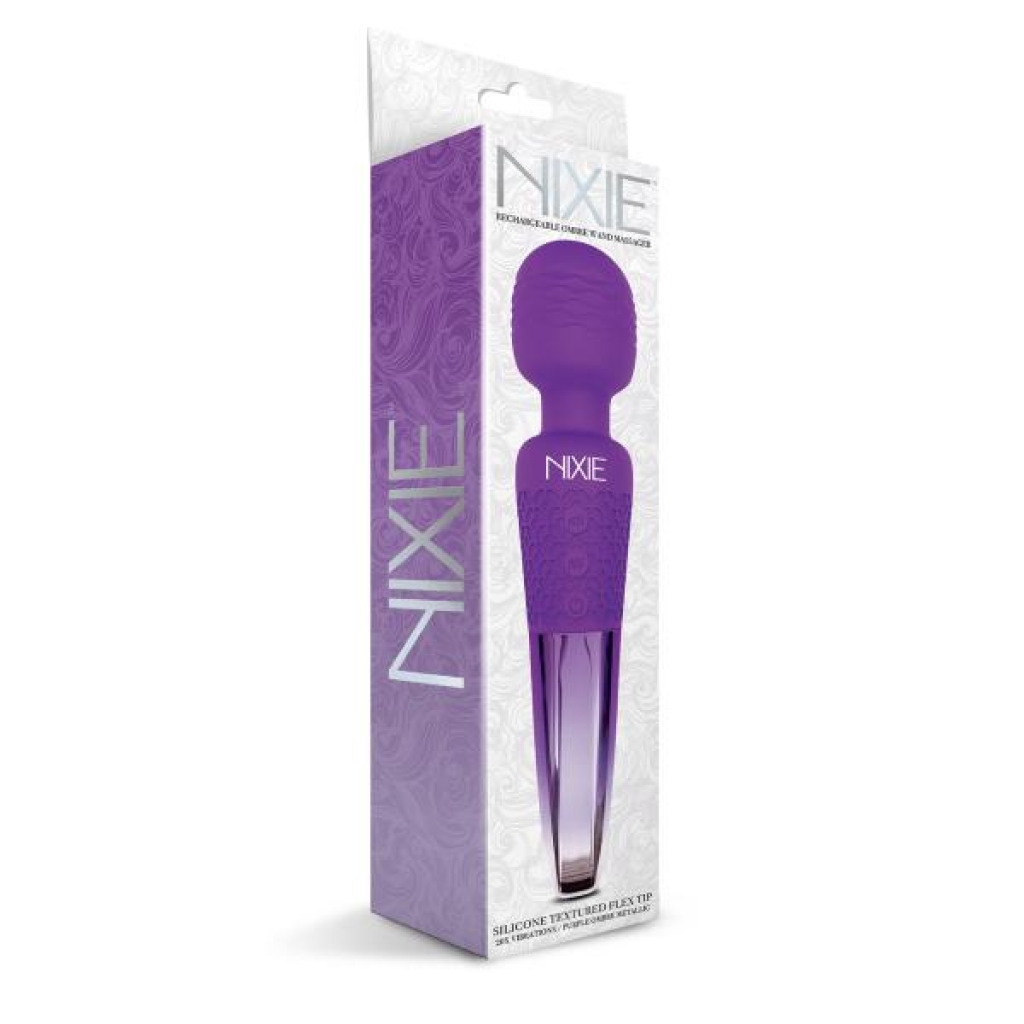 Nixie Wand Massager Purple Ombre Metallic - Body Massagers