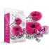 Nixie Metal Plug & Furry Cuff Set - Pink Metallic