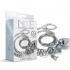 Nixie Metal Plug & Cuff Set Silver Small - Anal Plugs