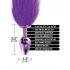 Nixie Metal Plug W/ Ombre Tail Medium Purple Metallic - Anal Plugs