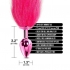 Nixie Metal Plug W/ Ombre Tail Medium Pink Metallic - Anal Plugs