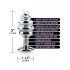 Nixie Honey Dripper Small Ribbed Stainless Steel Plug - Anal Plugs
