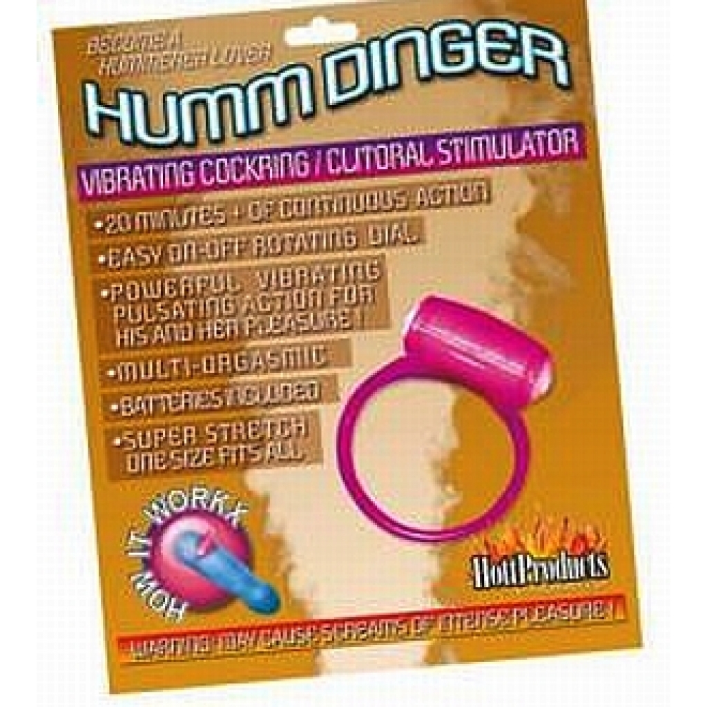 Humm Dinger Penis Ring Purple - Couples Vibrating Penis Rings