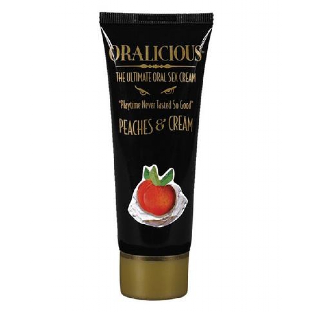Oralicious Ultimate Oral Sex Cream 2 oz -  Peaches and Cream - Oral Sex