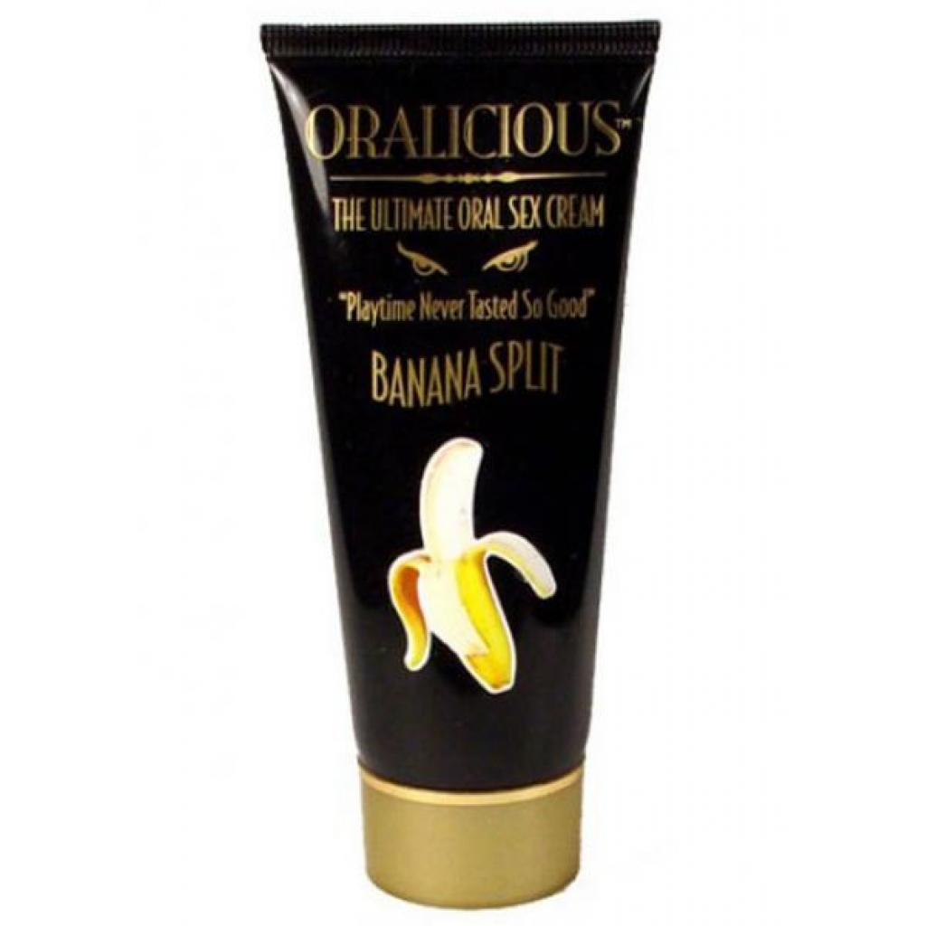 Oralicious Ultimate Oral Sex Cream 2oz Banana Split - Oral Sex