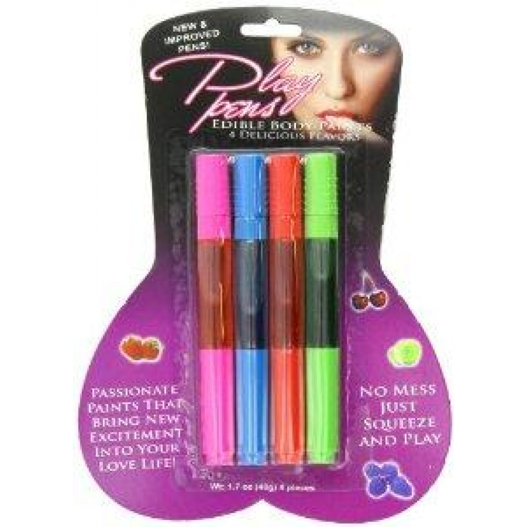 Play Pen Edible Body Paint 4 Pack - Lickable Body