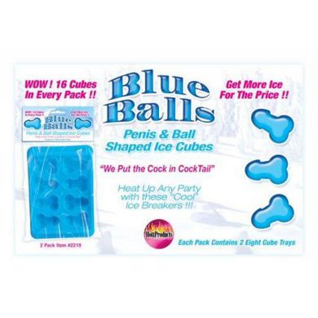 Blue Balls Penis Ice Cube Tray - Serving Ware