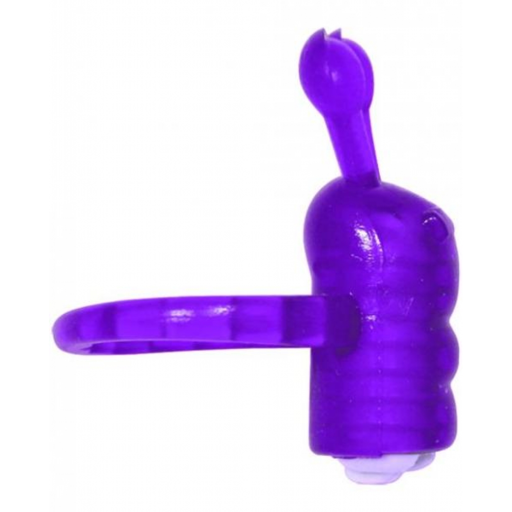 Horny Honey Coochy Caterpillar Purple - Couples Penis Rings