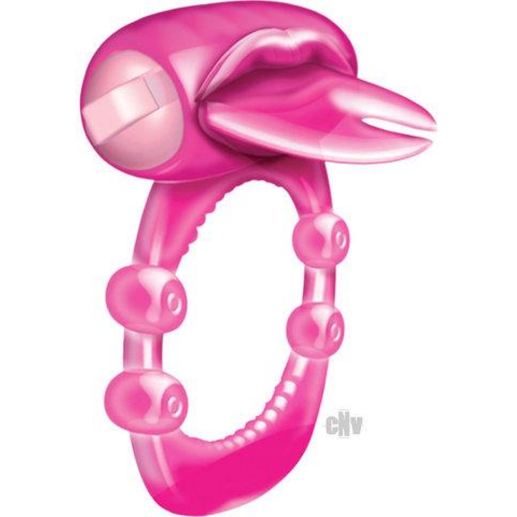 Extreme Vibrator Fork Tongue Magenta - Couples Vibrating Penis Rings