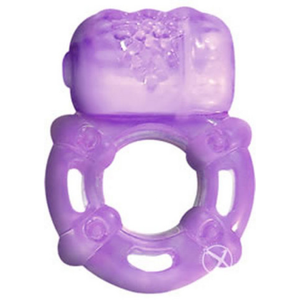 Super Stud Orgasmix Ring Purple - Couples Vibrating Penis Rings
