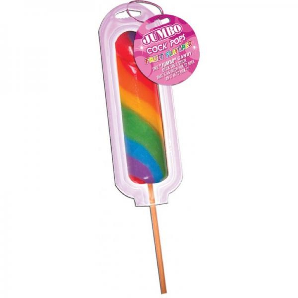 Jumbo Rainbow Pops Singles Candy Dick - Adult Candy and Erotic Foods