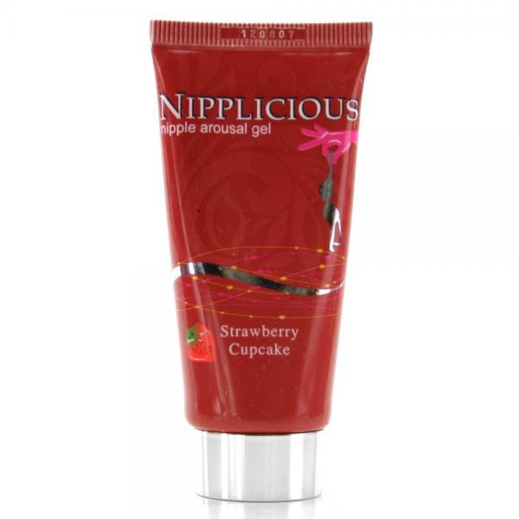 Nipplicious Nipple Arousal Gel Strawberry Cupcake 1 Ounce - Lickable Body