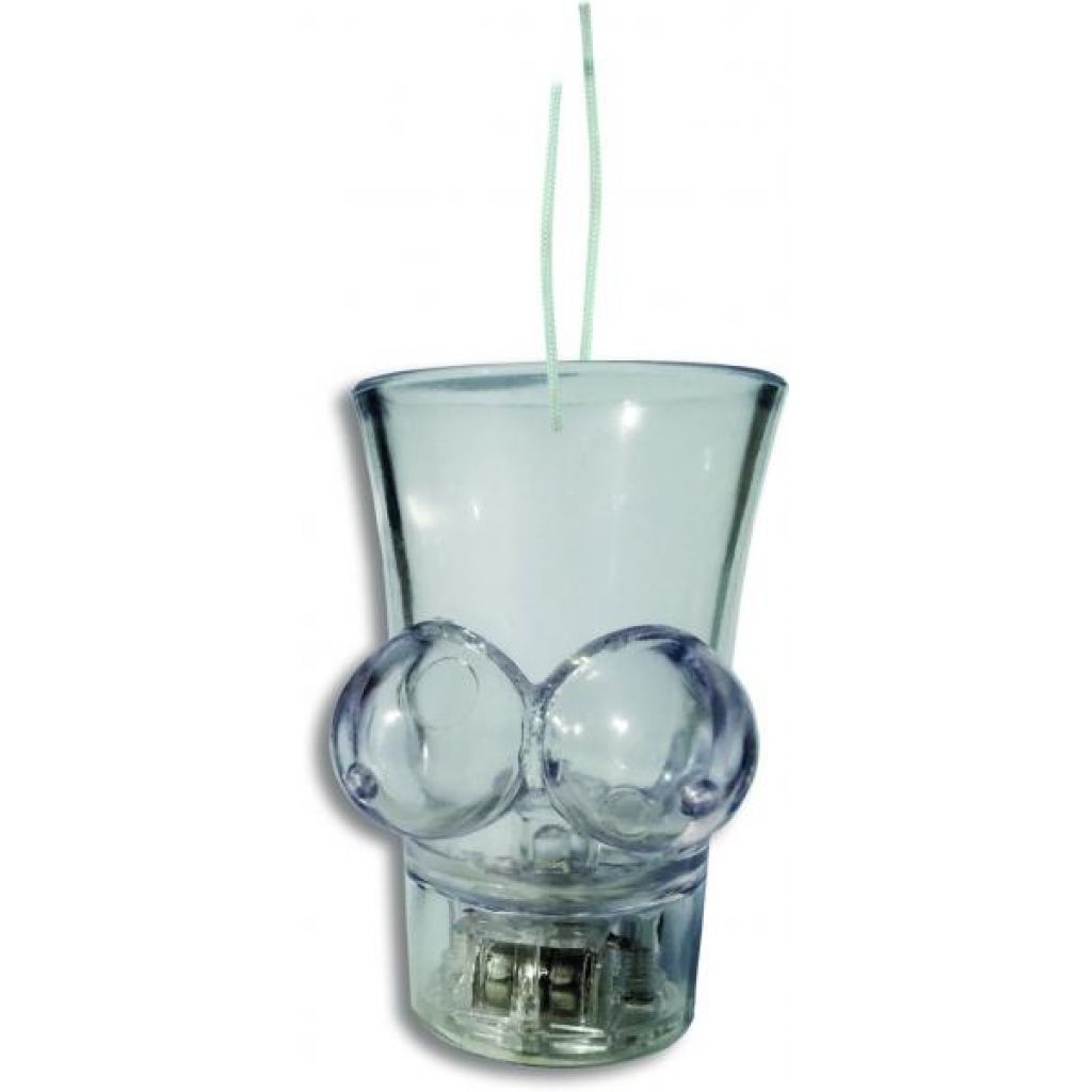 Light Up Boobie Shot Glass with String - Serving Ware