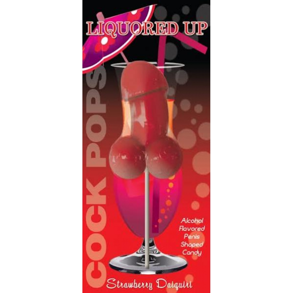 Cock Pop Strawberry Daiquiri Flavor Lollipop - Adult Candy and Erotic Foods