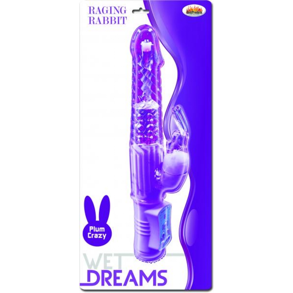 Wet Dreams Raging Rabbit Purple Vibrator - Rabbit Vibrators