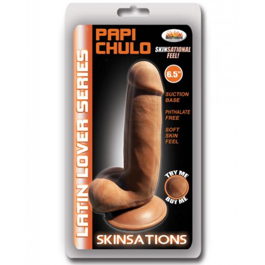 Latin Lover Papi Chulo 6.5 inches Tan Dildo - Realistic Dildos & Dongs