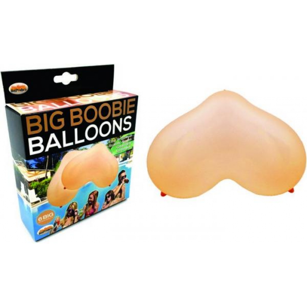 Big Boobie Balloons 6 Pieces Beige - Serving Ware