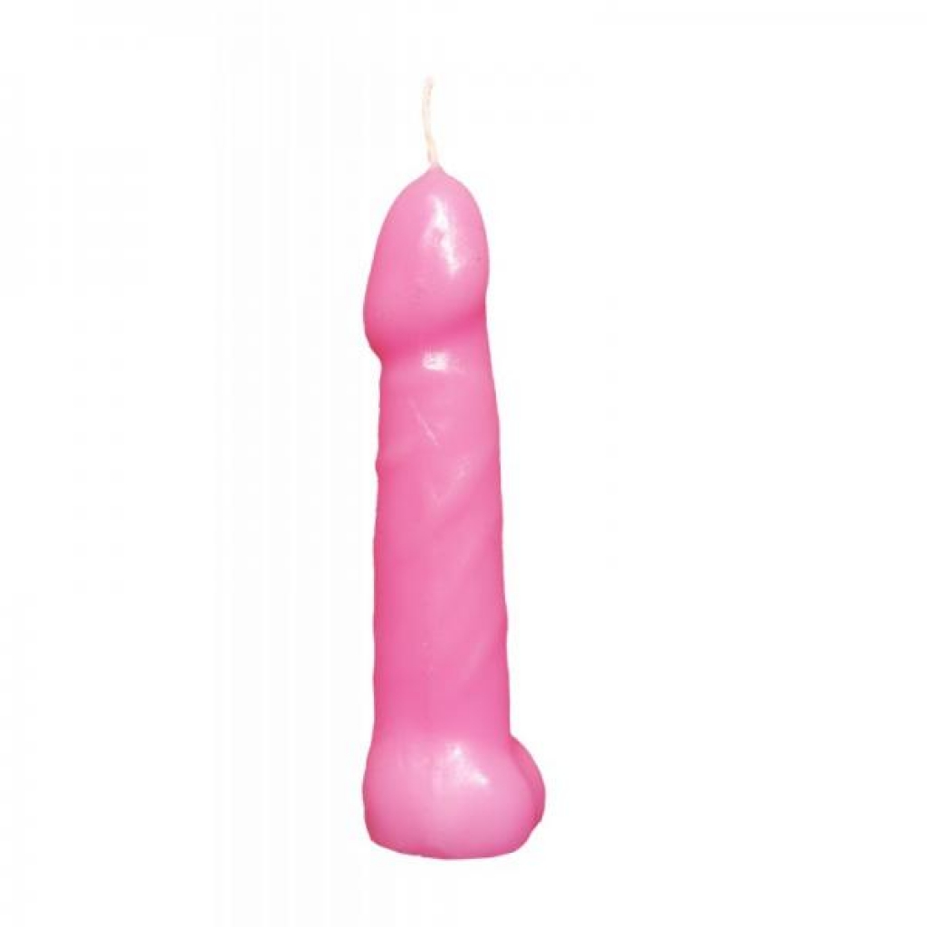 Bachelorette Party Pecker Party Candles Pink 5 Pack - Serving Ware