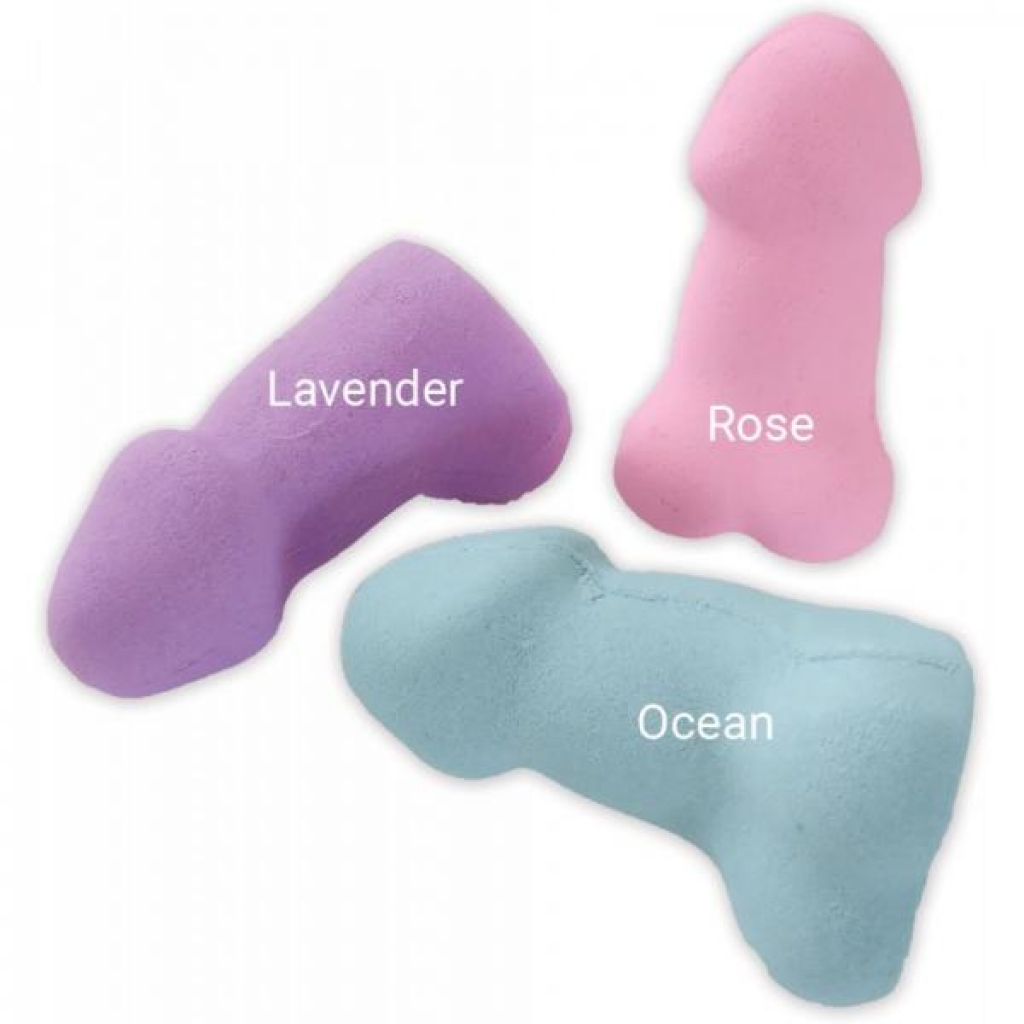 Pecker Bath Bomb 3 Pack Scented Lavender Rose & Ocean - Bath & Shower