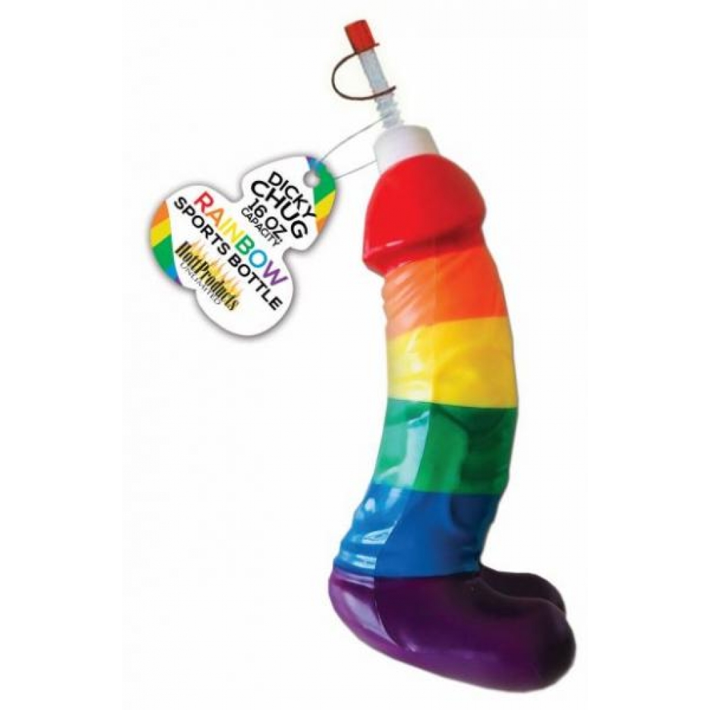 Rainbow Dicky Chug Sports Bottle 16 ounces Capacity - Serving Ware