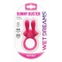 Wet Dreams Bunny Buster Cock Ring With Turbo Motor Pink - Couples Vibrating Penis Rings