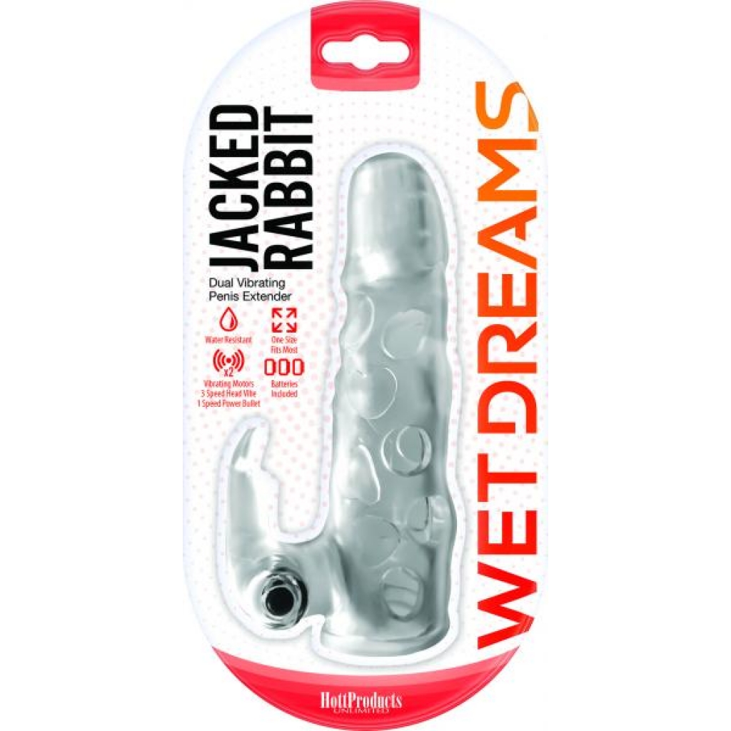 Wet Dreams Jacked Rabbit Extension Sleeve, Power Bullet - Penis Extensions