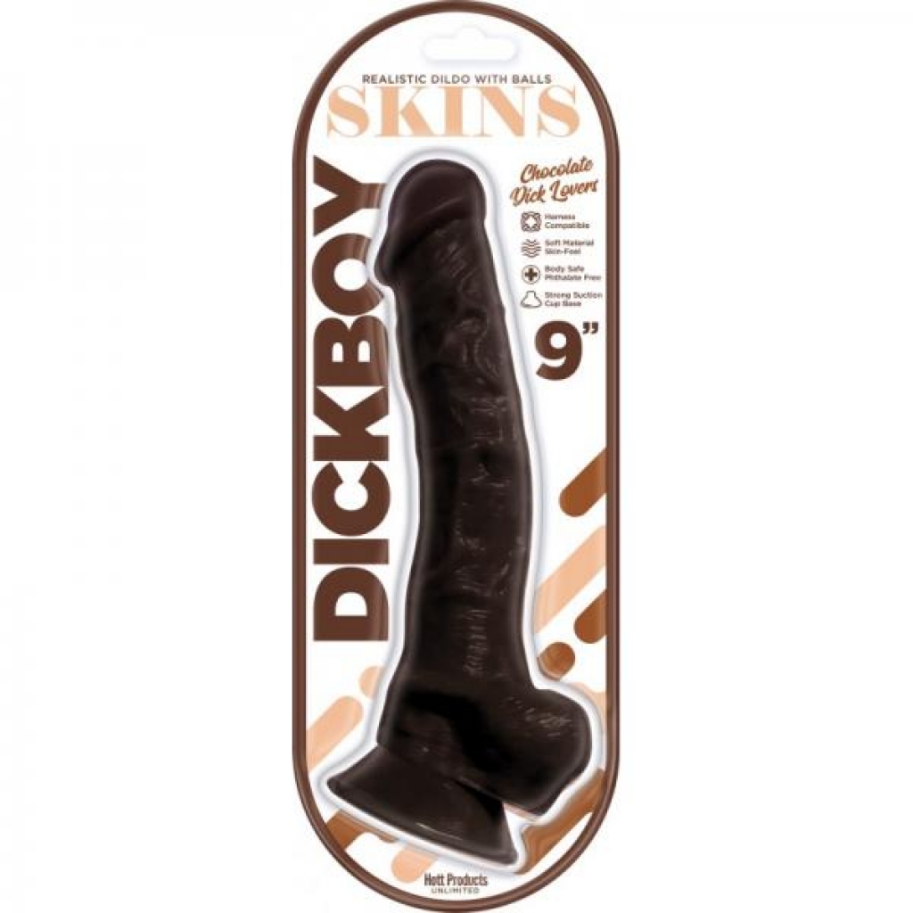 Dickboy Skins Chocolate Lovers 9in Dildo - Realistic Dildos & Dongs