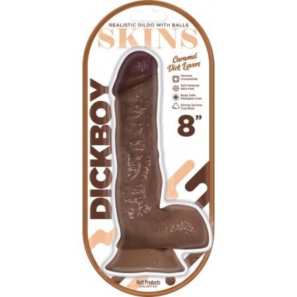 Dickboy Skins Dildo Caramel Lovers 8in - Realistic Dildos & Dongs