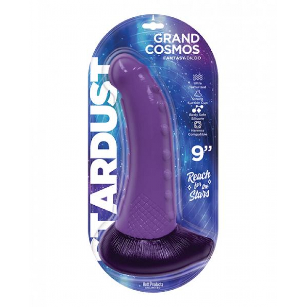 Stardust Grand Cosmos Silicone Dildo 9in Purple - Realistic Dildos & Dongs