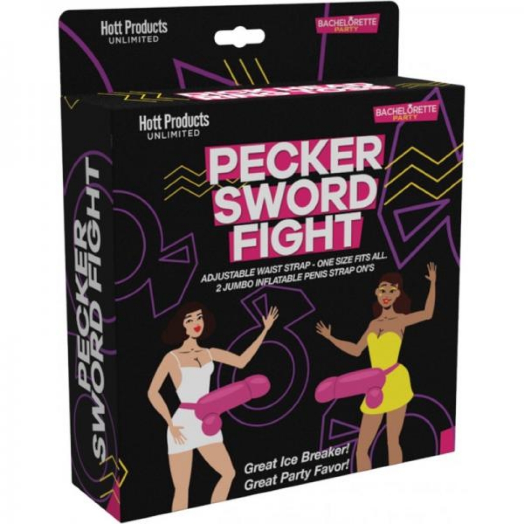 Pecker Sword Fight Game Strap On Large Penis 2 Pack - Party Hot Games