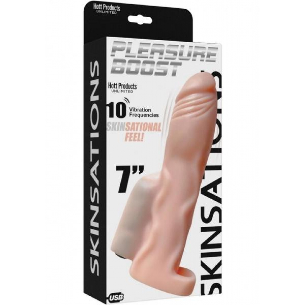 Skinsations Pleasure Boost Extreme Vibe Cock Sleeve - Realistic