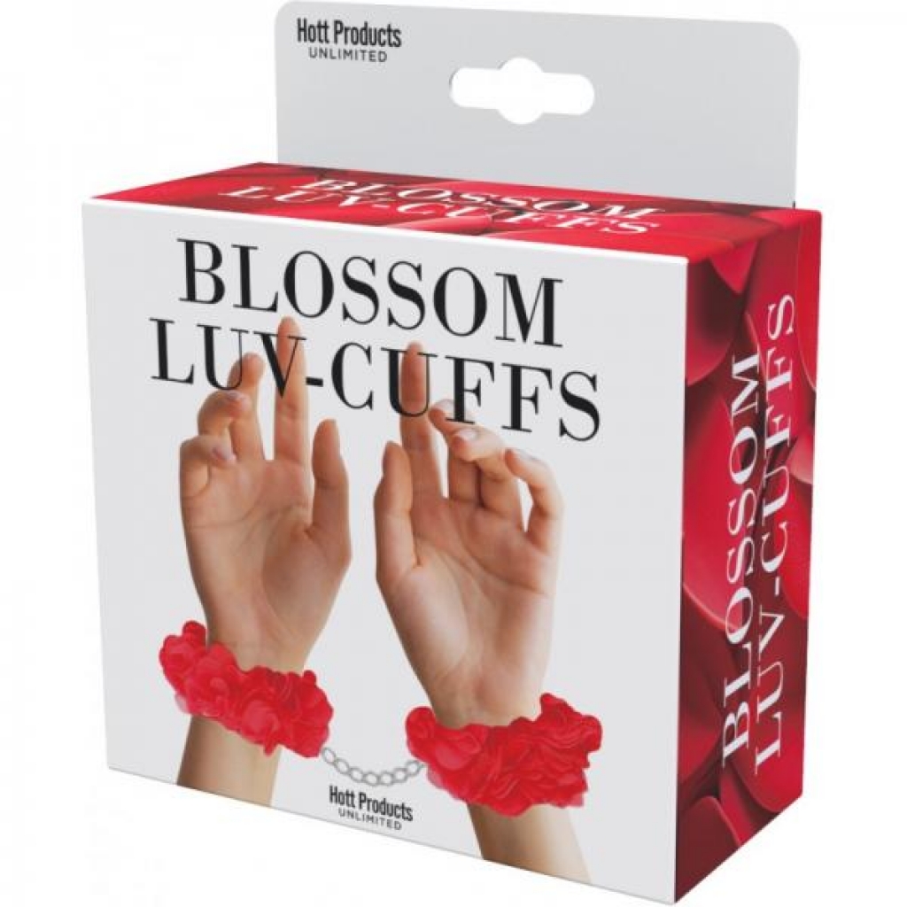 Blossom Luv Cuffs Flower Cuffs Red - Handcuffs
