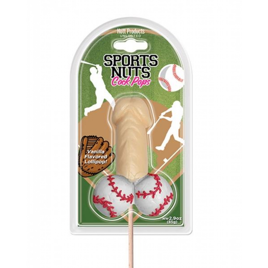 Sports Nuts Cock Pops Baseball Vanilla Lovers - Adult Candy and Erotic Foods