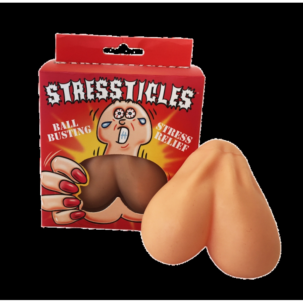 Stressticles Stress Relief Beige Squeeze Balls - Gag & Joke Gifts