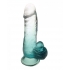 Shades 6in Jelly Gradient Dong Emerald - Realistic Dildos & Dongs