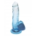 Shades 7in Jelly Gradient Dong Blue - Realistic Dildos & Dongs