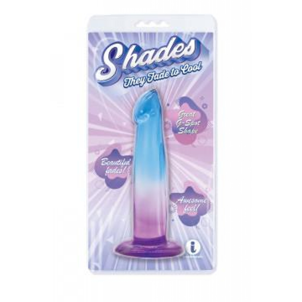Shades Jelly Gradient Dong Small Blue/purple - Realistic Dildos & Dongs