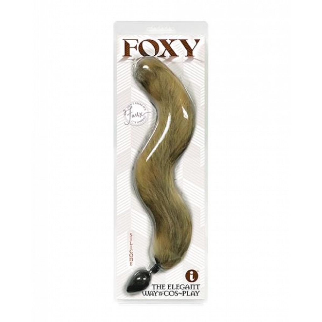 Foxy Tail Silicone Butt Plug - Gold