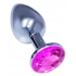 Bejeweled Starter Stainless Steel Plug Pink Jewel - Anal Plugs