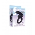 The Nines S-Bullet Ring Flipper Silicone Black - Couples Vibrating Penis Rings