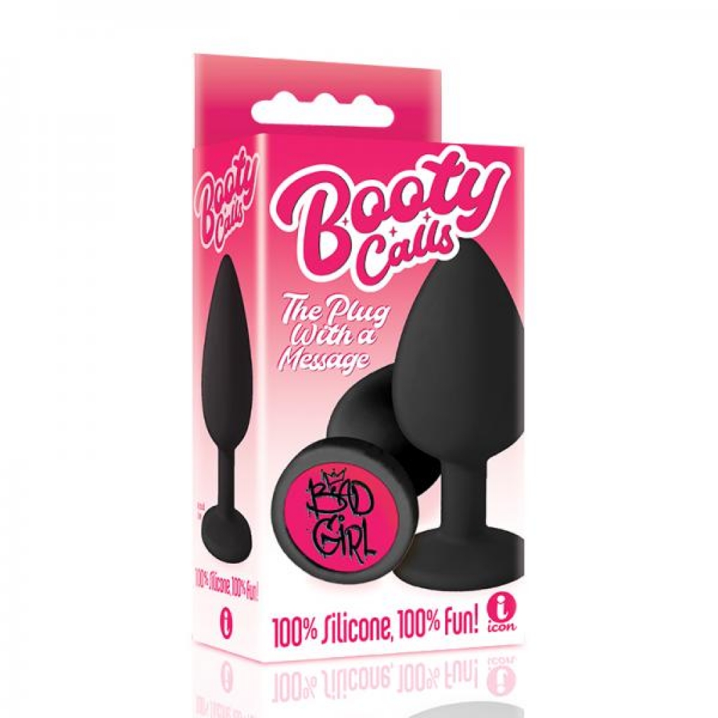 The 9's Booty Call Silicone Butt Plug Black Bad Girl - Anal Plugs