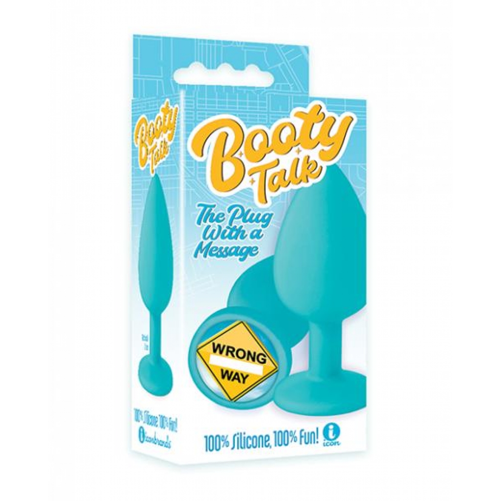 The 9's Booty Talk Wrong Way Silicone Butt Plug - Anal Plugs